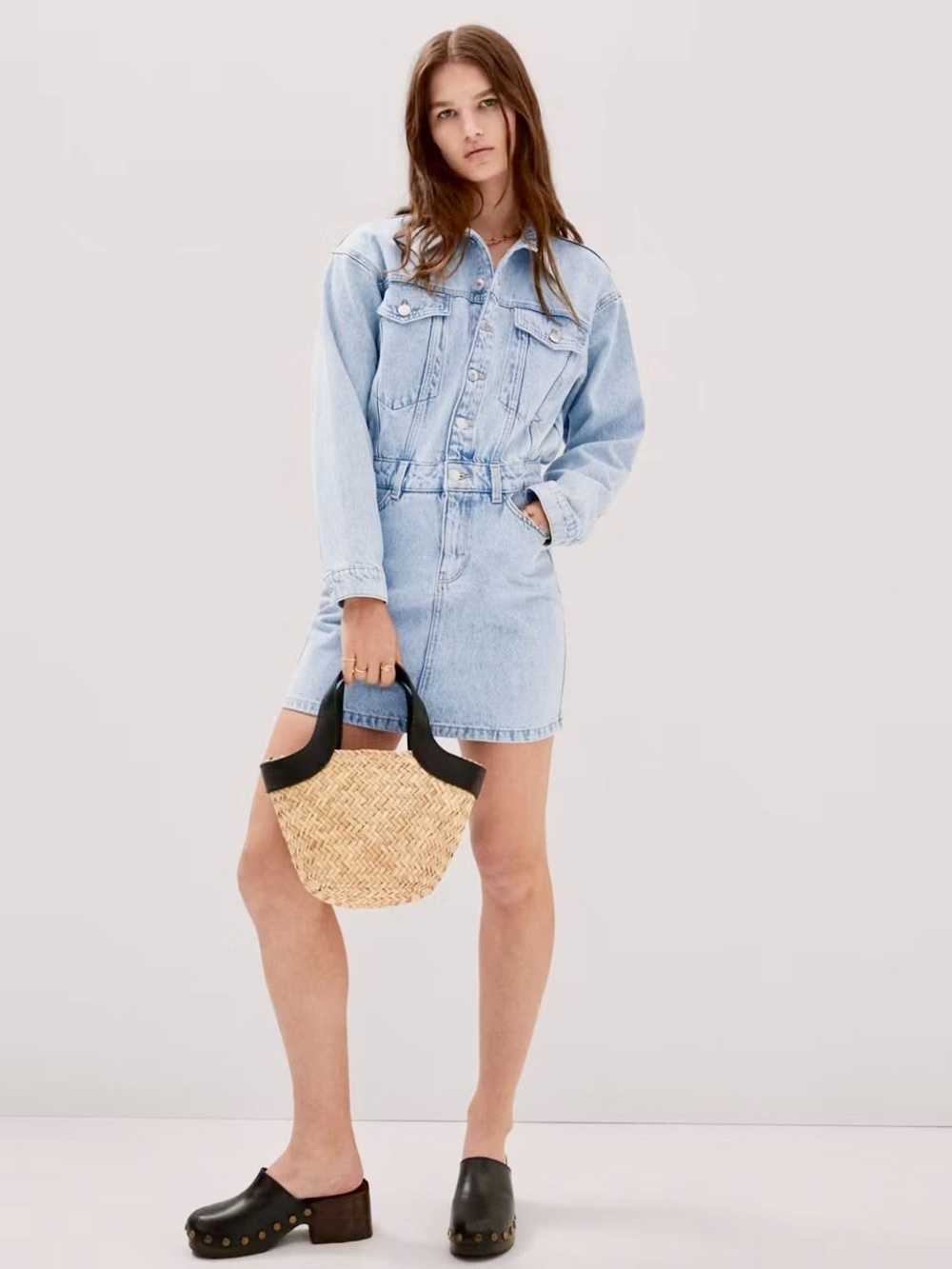 MANGO Denim Dress